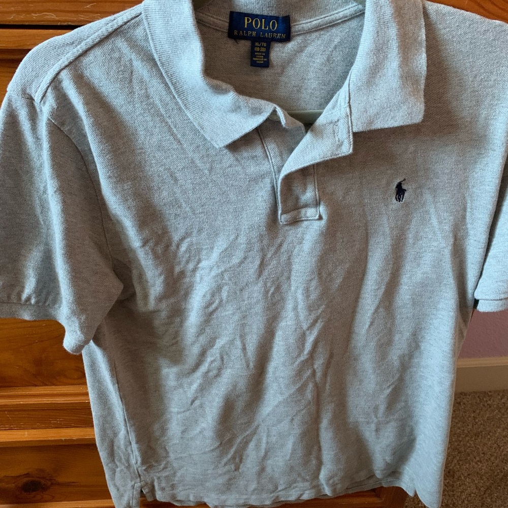 Grey Polo T Shirt